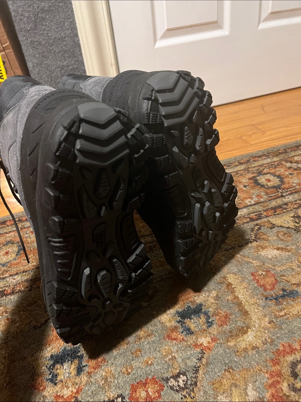 The North Face Gray and Black Insulated Lace-Up Winter Boots - Picture 3 of 5